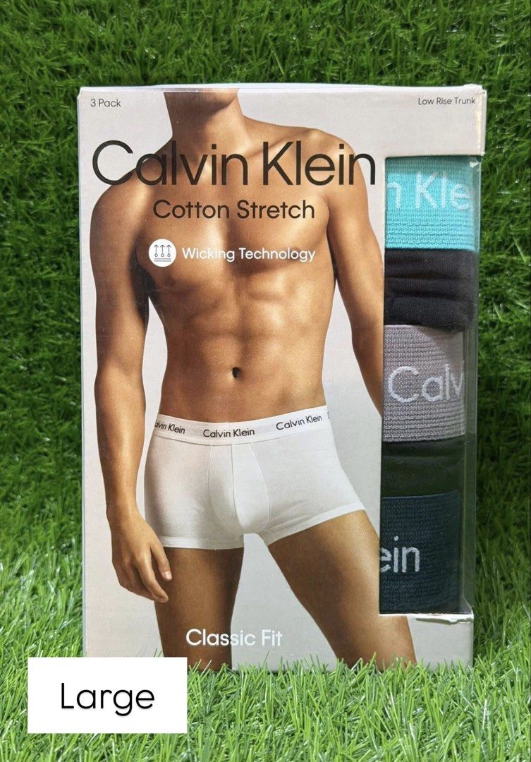 Calvin Klein 3 Pack Boxer Brief - LARGE (Category: Underwear) located in Santa Rosa. Submitted by miqboutique (Listing ID 1435084270, Image 2). Description: CK Boxer Briefs Large ₱1,999 + SF • Ready to ship • Guaranteed Original Fb page: Miq's Boutique.