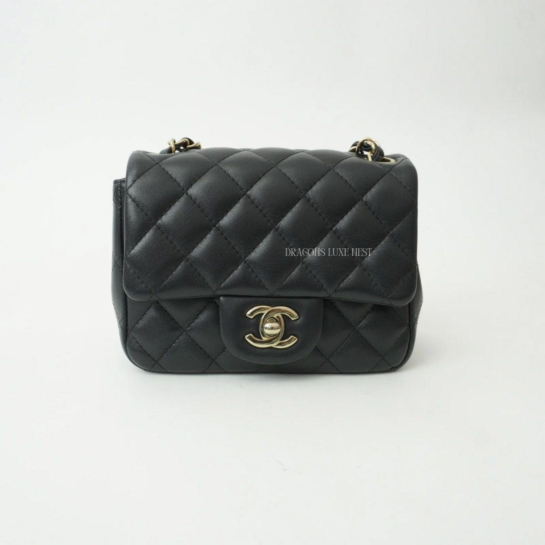 Chanel Lambskin Mini Square Microchip GHW (Category: Luxury Bags & Wallets) located in Taguig. Submitted by dluxenest (Listing ID 1435038924, Image 2). Description: Price upon request Inclusion: COMPLETE SET You may follow us on IG : dluxenest FB : Dragons Luxe Nest.