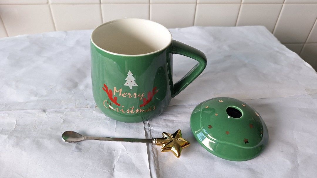 Christmas Mug with Lid and Spoon440290362661294082