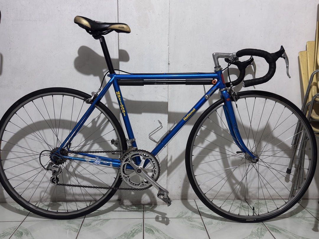Classic roadbike Panasonic (Category: Bicycles) located in Concepcion. Submitted by medelc_807 (Listing ID 1435114436, Image 1). Description: Classic road bike panasonic chromoly frame small size 52cm toptube.seatube hanggang bottom bracket 49cm. Technomic stem Nitto B 105 dropbar Suntour downtube shifter Dia compe brake lever and caliper Sugino Suntour cyclone 7000 crank Shinamo 600 fd rd rear hub Issue kita sa last pic front caliper pero pwede 