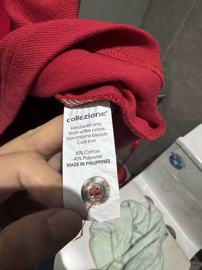 Collezione red polo shirt (Category: Tshirts & Polo Shirts ) located in Manila. Submitted by sammieglim (Listing ID 1435005990, Image 3). Description: Used once only. Like brand new. Size 4 on tag.