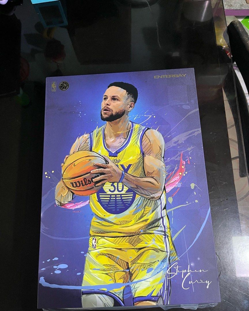 Enterbay Stephen Curry 1/6 Scale Figure (Category: Figurines & Statues) located in Caloocan City. Submitted by stanivers30 (Listing ID 1435089953, Image 2). Description: - Enterbay Stephen Curry 1/6 scale figure - Includes multiple accessories: - Championship trophies - Basketball - Highly detailed figure - Features Curry in his Golden State Warriors jersey - Includes certificate of authenticity - Dynamic box art -with extra throphy not enterbay 