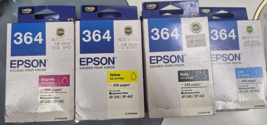 Epson 364 Ink Cartridges - Various Colours440342970904104960