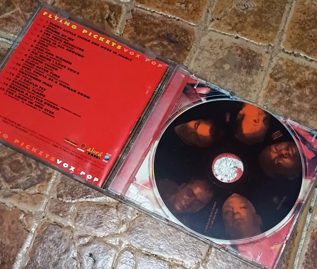 Flying Pickets - Vox Pop CD (Category: CDs & DVDs) located in Quezon City. Submitted by dancatz (Listing ID 1435001046, Image 3). Description: □ P250.00 - Original "Vox Pop" CD by The Flying Pickets - Released in 1990 - Features hits like "Every Little Thing She Does Is Magic", "Stand By Me", and "Love Is All Around" - Includes original case and disc LFB Seller location : Brgy. Sta. Teresita, Quezon City Please DM for more details Payment Methods