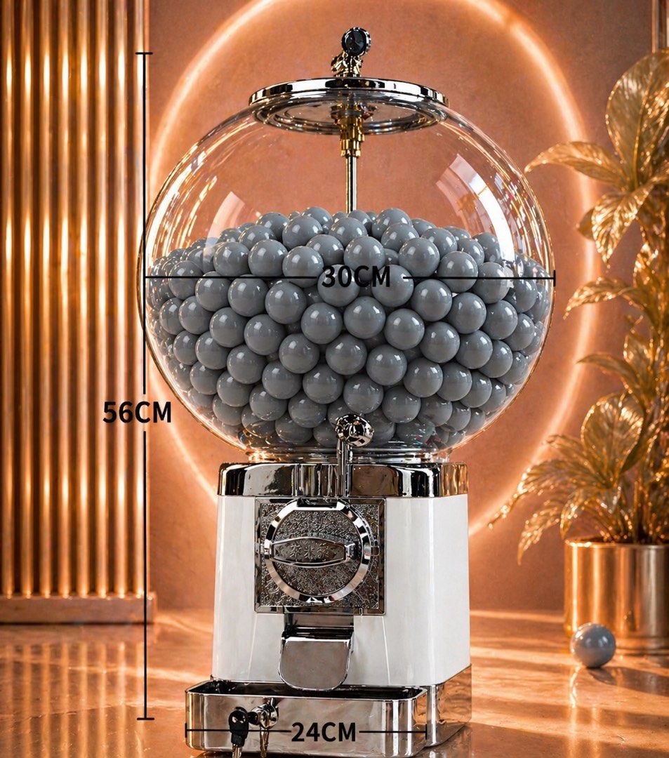Gashapon Gumball Machine (Category: Interactive Toys) located in Singapore. Submitted by martinkkkkk (Listing ID 1435149452, Image 3). Description: Gashapon Capsule Machine – Fun & Exciting! 🎉 Gumball machine Turn every coin into a moment of surprise and joy! This gashapon machine is designed to delight kids with every spin. Satisfying coin insert & turning sound ✨ What’s Included: * 🎁 200 pcs 2.9cm capsule balls * 🪙 100 coin tokens * 🔑 4 key