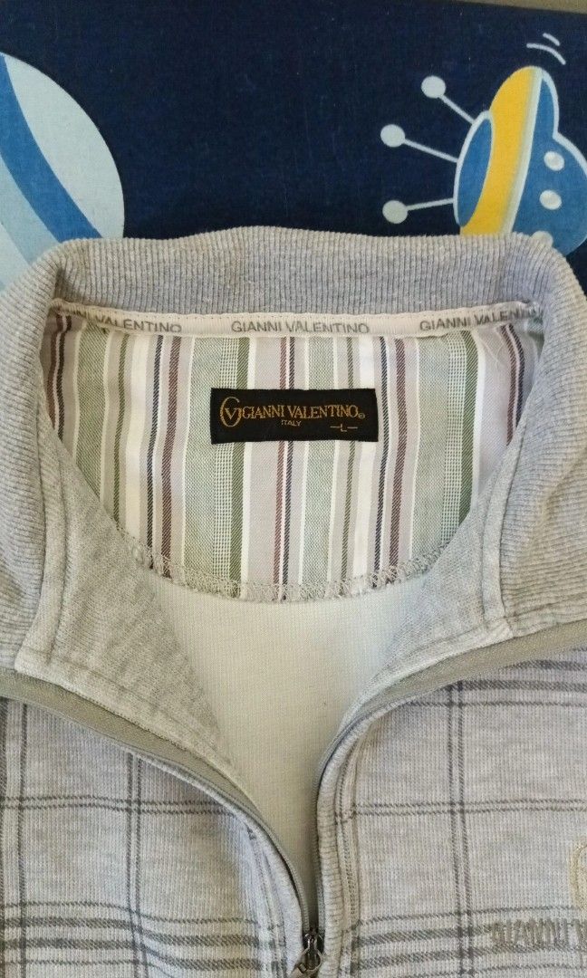 Gianni Valentino Half Zip Pull Over Sweater - Good Condition (Category: Coats, Jackets and Outerwear) located in Manila. Submitted by wayneee._5 (Listing ID 1435022388, Image 2). Description: Gianni Valentino Half Zip Sweater Meduim - Large Size Best Fit For Large and Meduim.