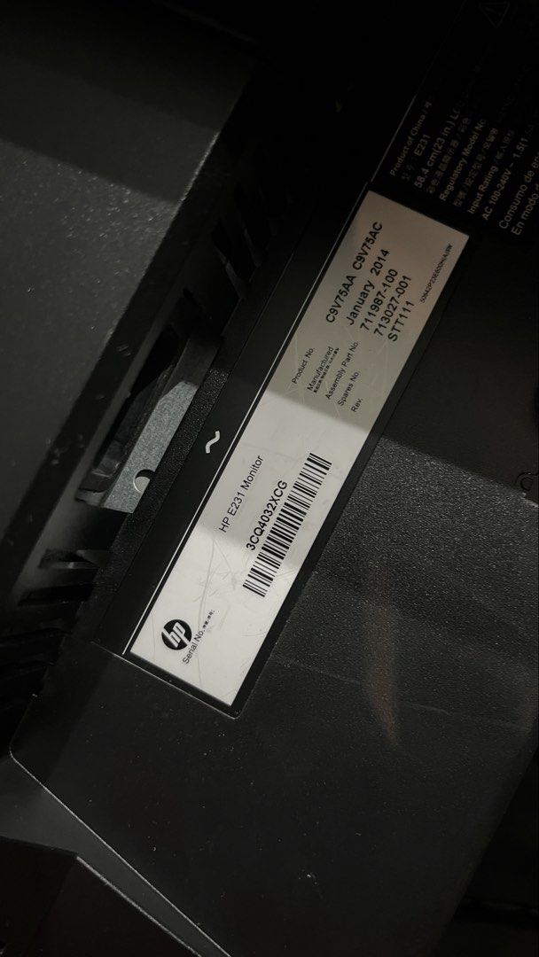 HP E231 Monitor440339219884943361