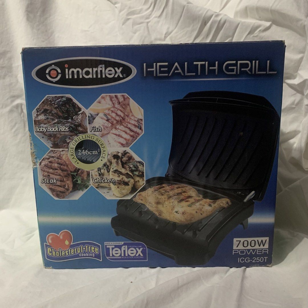 IMARFLEX Health Grill / Electric Griller (Category: BBQ, Grills & Hotpots) located in Manila. Submitted by mikkaa_02 (Listing ID 1435099383, Image 1). Description: 🚨 START A FOOD SIDE HUSTLE FOR ₱1.5K?! 👀🔥 🚨 🔥 IMARFLEX Health Grill / Electric Griller 🦋 RFS: Decluttering ⸻ 💰 ₱1,700 🔥 ₱1,500 — PAYO (LAST PRICE) ✨ Negotiable for same-day payment 💸 SRP: ₱2,200 ⸻ 📦 DETAILS: • Brand: Imarflex • Model: ICG-250T • Electric grill — perfect for s