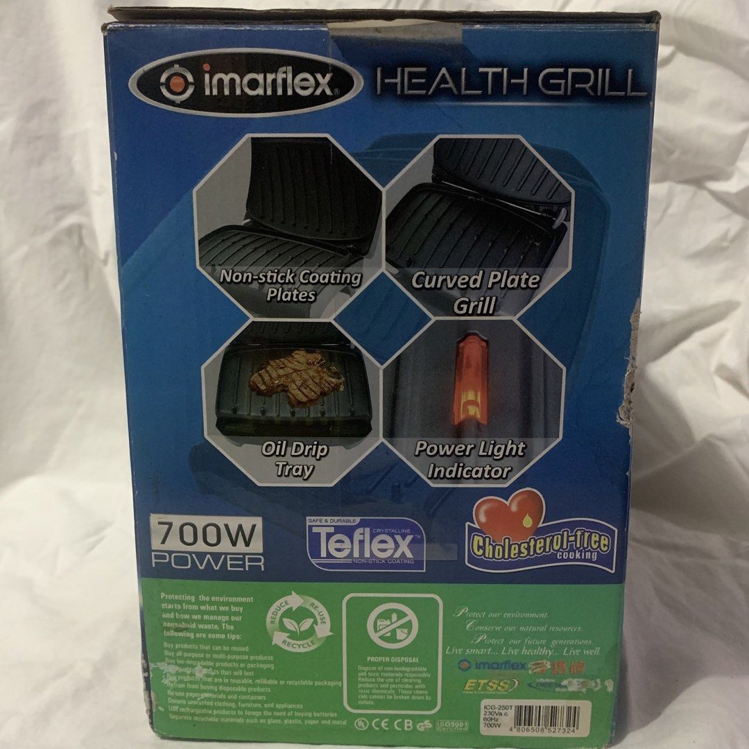 IMARFLEX Health Grill / Electric Griller (Category: BBQ, Grills & Hotpots) located in Manila. Submitted by mikkaa_02 (Listing ID 1435099383, Image 3). Description: 🚨 START A FOOD SIDE HUSTLE FOR ₱1.5K?! 👀🔥 🚨 🔥 IMARFLEX Health Grill / Electric Griller 🦋 RFS: Decluttering ⸻ 💰 ₱1,700 🔥 ₱1,500 — PAYO (LAST PRICE) ✨ Negotiable for same-day payment 💸 SRP: ₱2,200 ⸻ 📦 DETAILS: • Brand: Imarflex • Model: ICG-250T • Electric grill — perfect for s