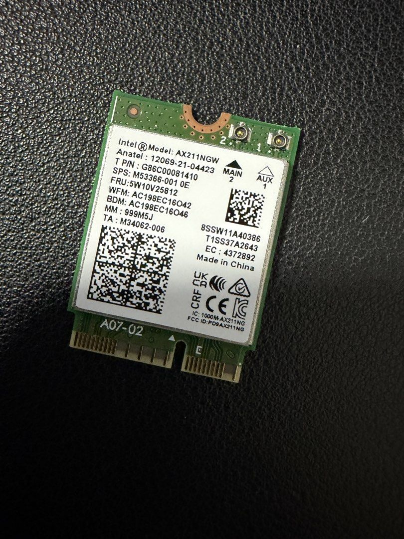Intel AX211NGW Wireless Network Card440124263335864321