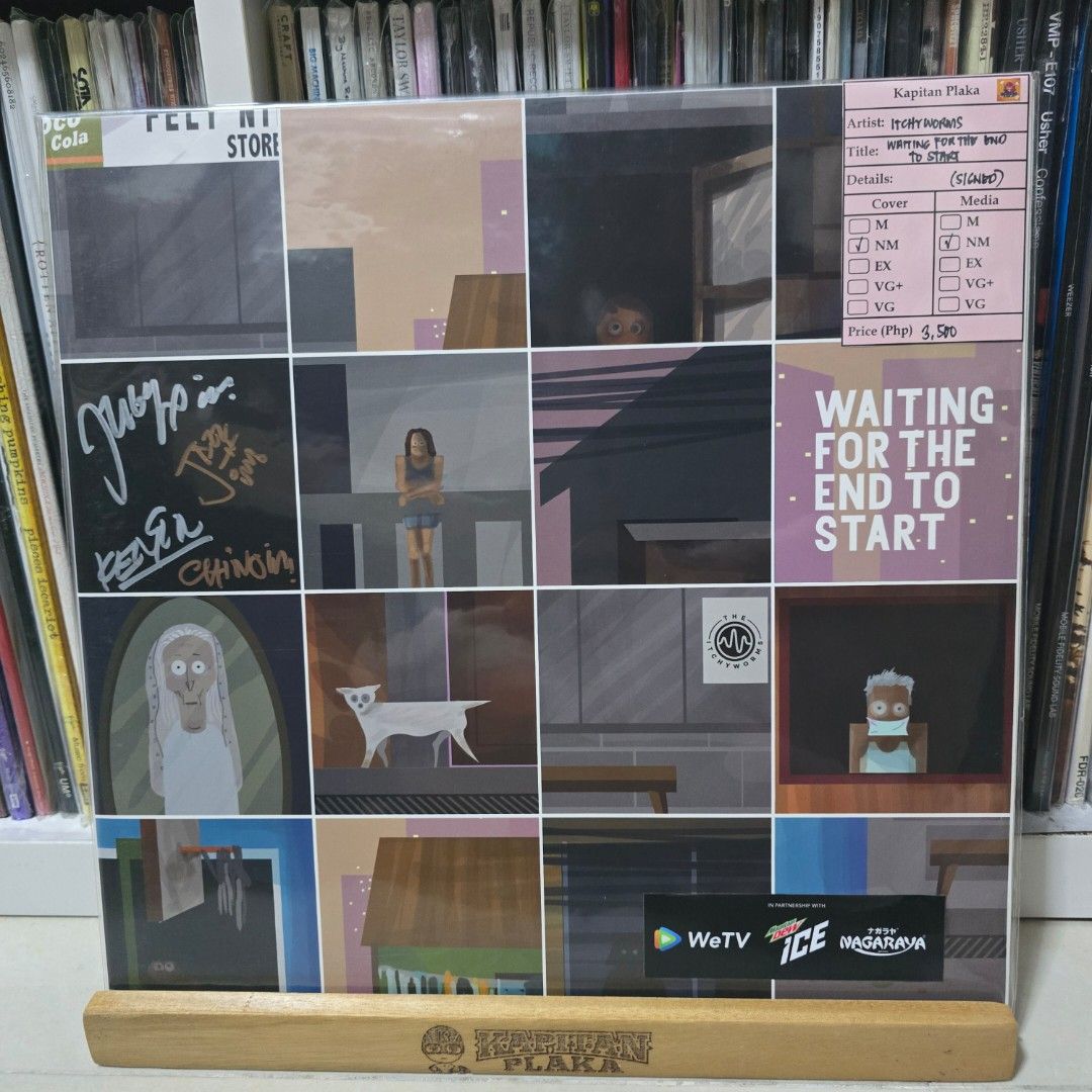Itchyworms-Waiting For The End To Start (signed) (Category: Vinyls) located in Taguig. Submitted by Kapitan_Plaka (Listing ID 1435133572, Image 1). Description: Condition Cover: NM Media: NM.