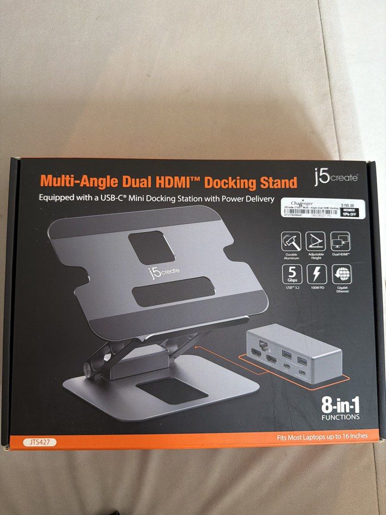 J5 Multi Angle Dual HDMI docking stand