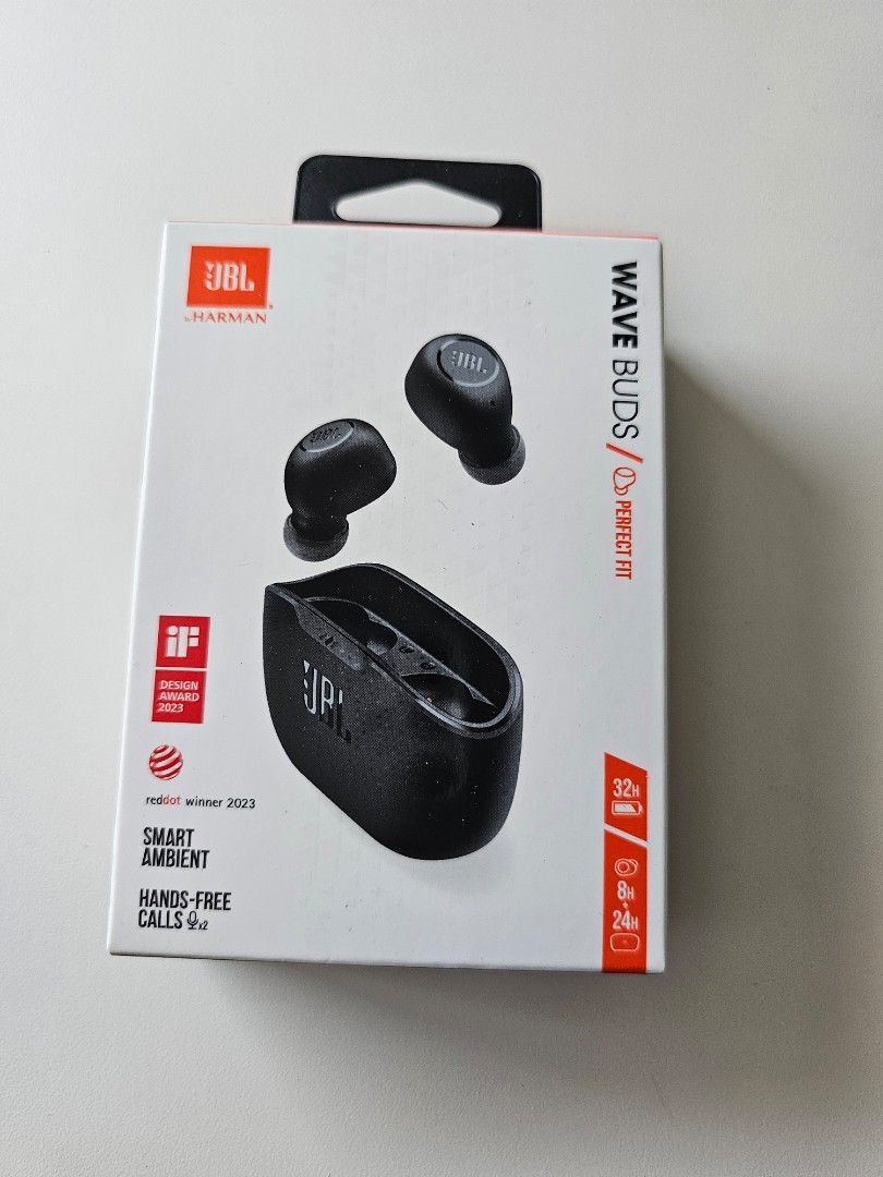 JBL Wave Buds - Black - Brand New