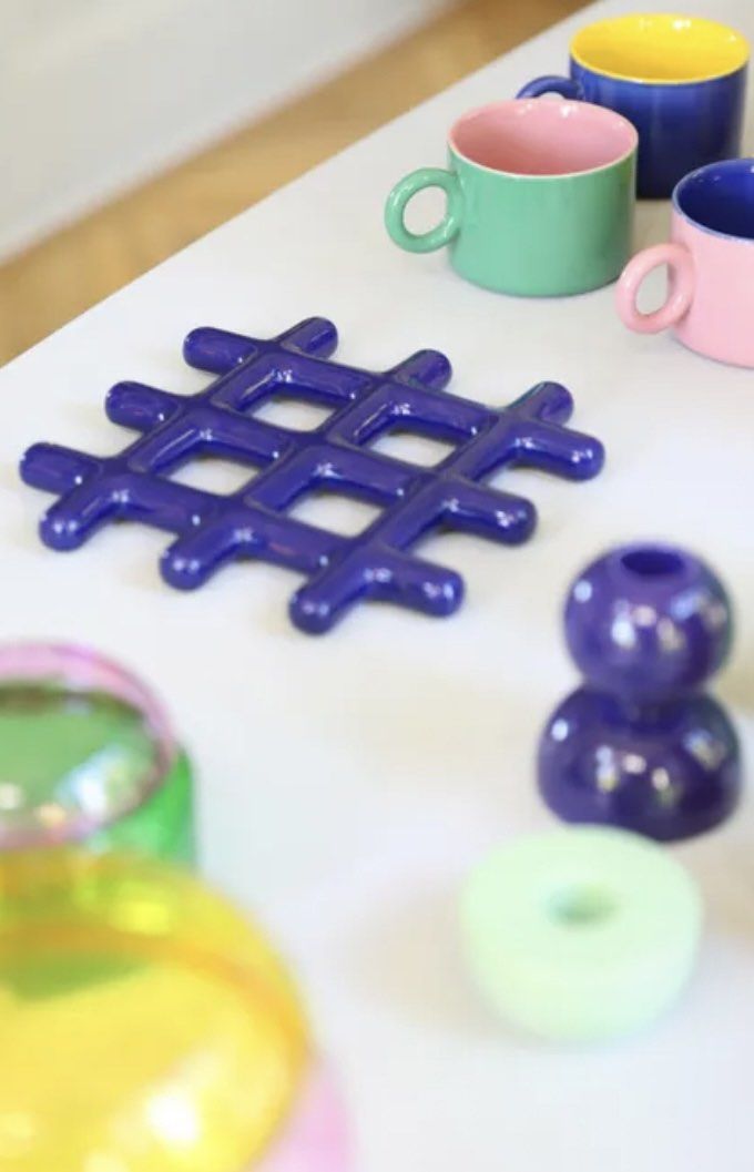 &KLEVERING  Grid Trivet, Blue440533522559815680