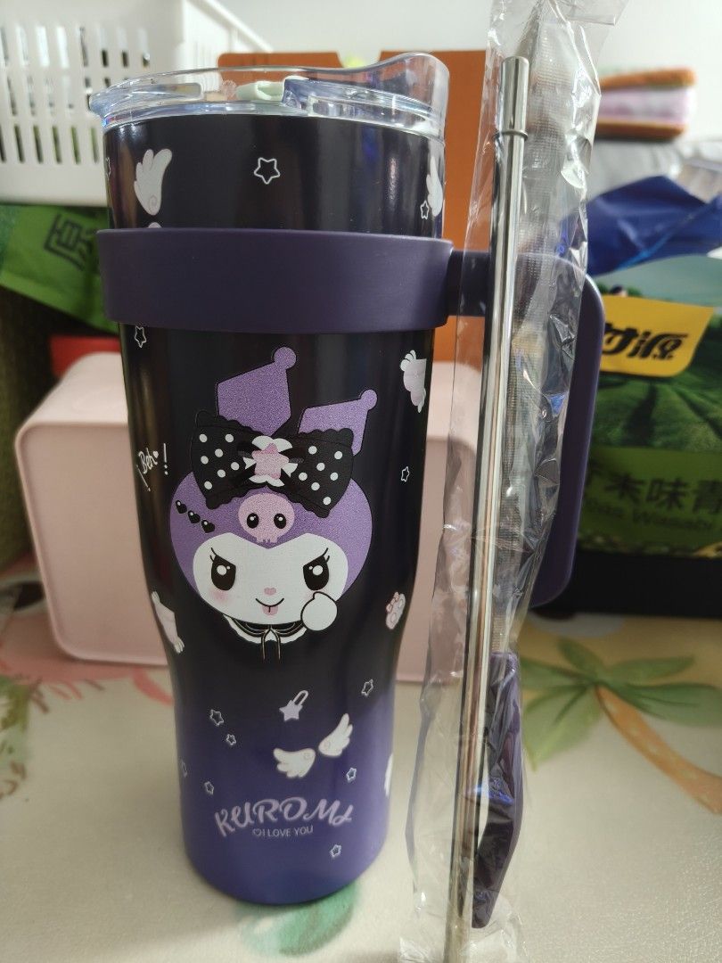 Kuromi Tumbler with Straw