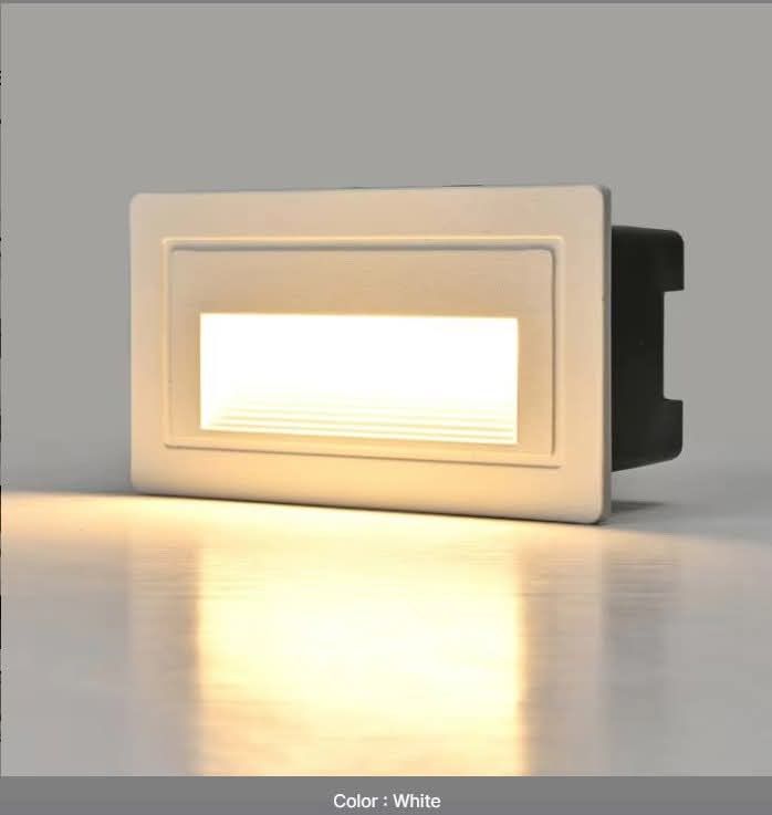 LED Step Lights - Black or White (Category: Lighting) located in Manila. Submitted by tmoldogo42401 (Listing ID 1435062654, Image 2). Description: These LED step lights are perfect for illuminating stairs, pathways, and outdoor walls. Available in black or white, they provide a warm, inviting glow. The lights are rectangular and designed for easy installation. Dimensions are 100mm x 60mm x 50mm. They are ideal for both residential and commercial 