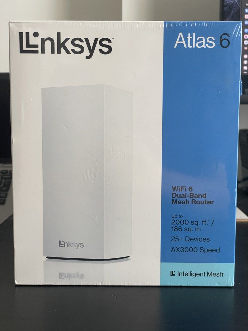 Linksys Atlas 6 Dual-Band Mesh WiFi 6 Router