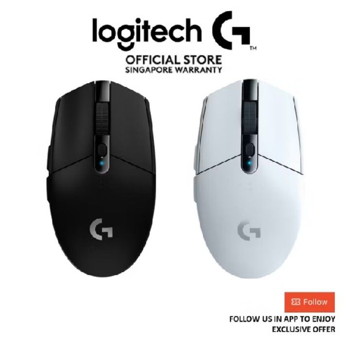 Logitech G304 Wireless Gaming Mouse - Black/White440348718757335040