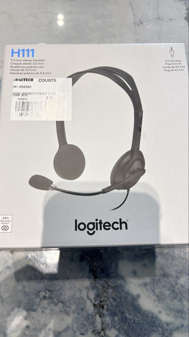 Logitech H111 Stereo Headset - Brand New