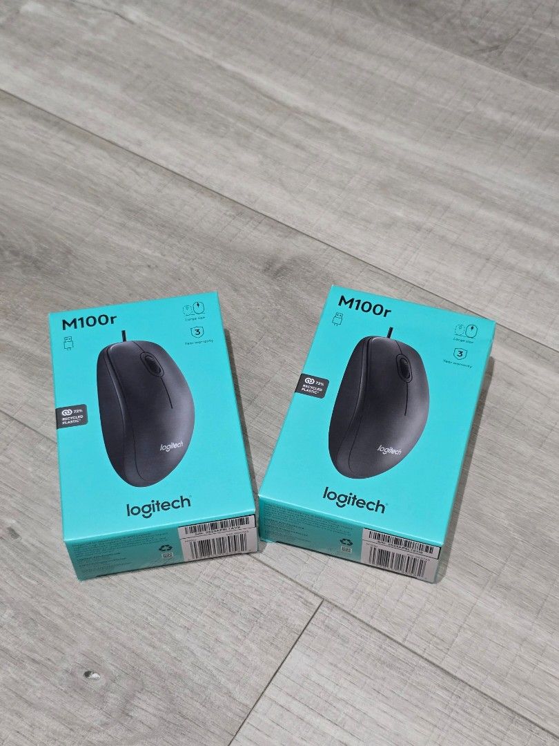 Logitech M100r Wired Mouse - Brand New440584862423459841