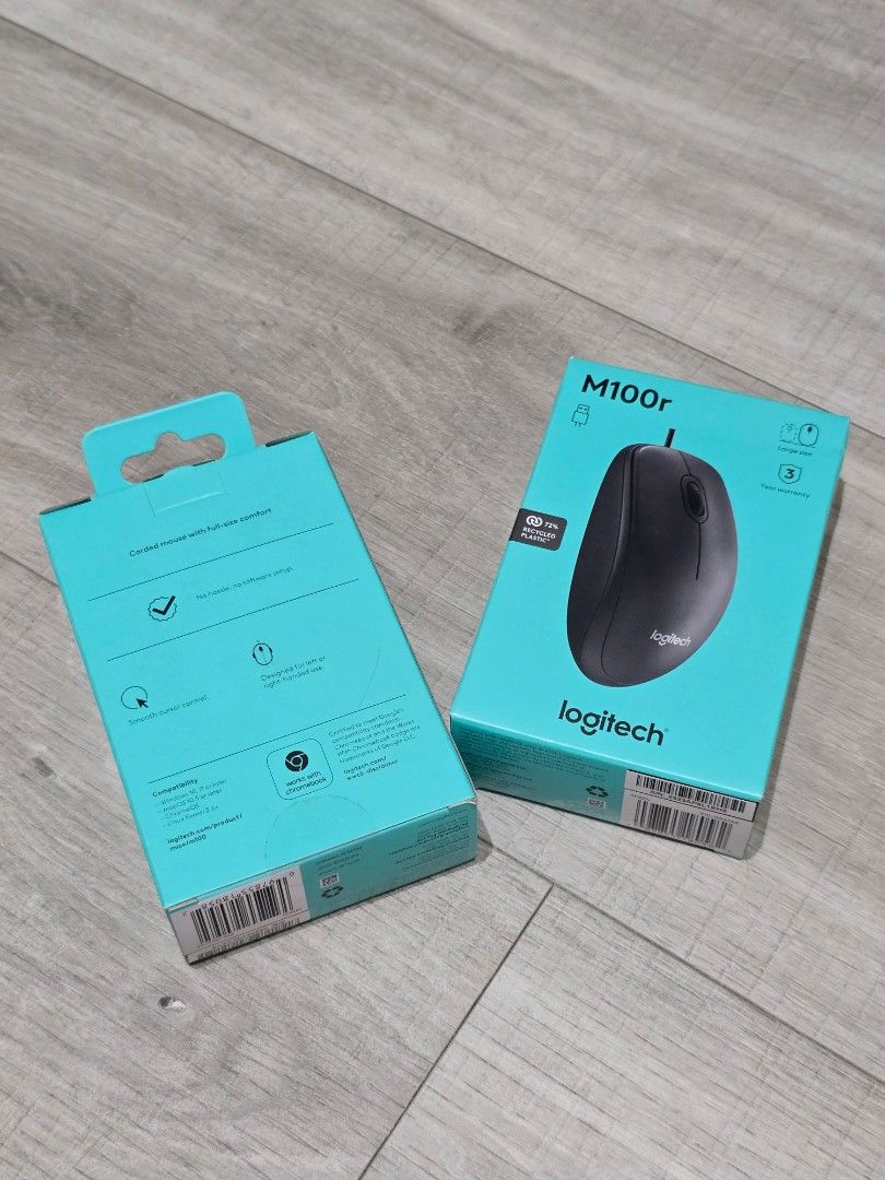 Logitech M100r Wired Mouse - Brand New440584862423459840