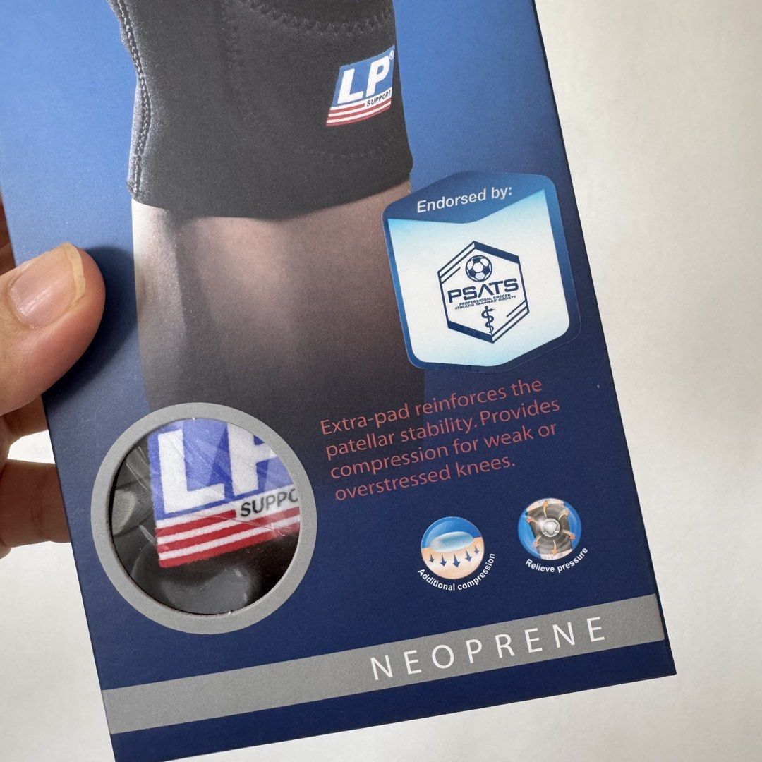 LP SUPPORT 708 Standard Knee Support Open Patella 20pcs Bundle (Category: Braces, Support & Protection) located in Manila. Submitted by miskym (Listing ID 1435064259, Image 3). Description: Wholesale Price: 697.00/ea for 20pcs 740.00/ea for 10pcs 784.00/ea for 5pcs Retail Price: 871.00 Please refer to size chart for measurements All sizes are available.