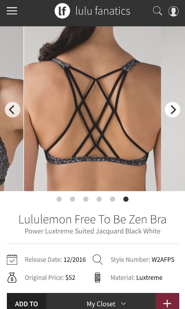Lululemon free to be zen bra (Category: Undergarments & Loungewear) located in San Pedro. Submitted by thriftersthrift (Listing ID 1435163383, Image 2). Description: Width(inches) :13 No pads Good condition Already wash Color rate : 9.5 /10 🌵ALL ITEMS ARE FROM UKAY BALE SO MANAGE YOUR EXPECTATION 🌵 ASK SELLER FOR MORE INFORMATION COLOR MAY CHANGE TRU LIGHTING.