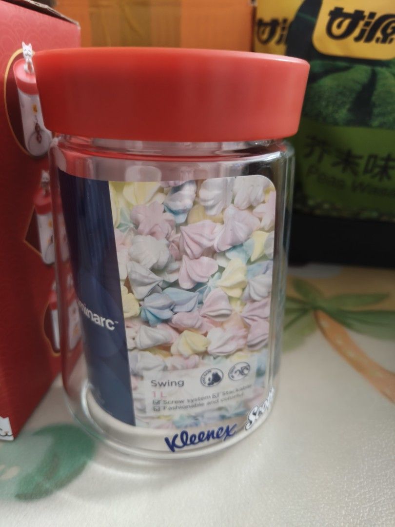 Luminarc Swing Glass Jar with Red Lid440410112954869761