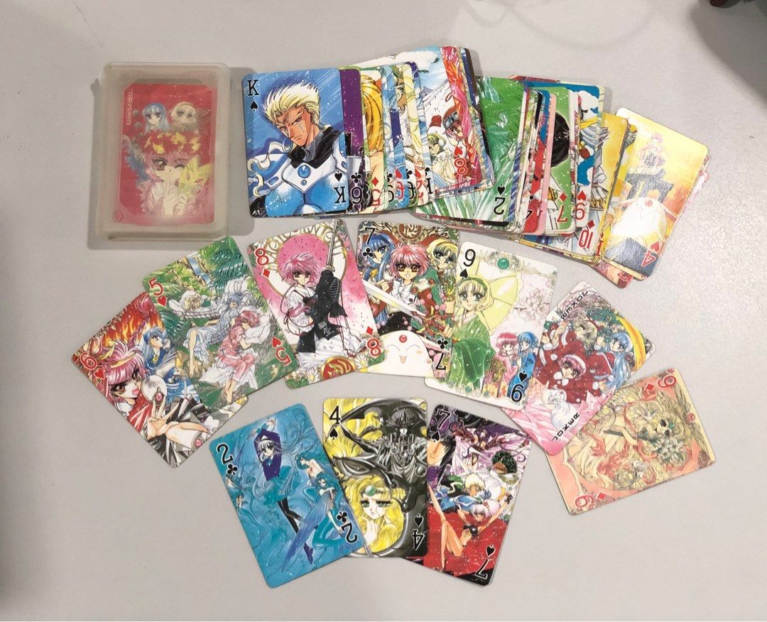 Magic Knight Rayearth Cards (Category: Raw Singles) located in Quezon City. Submitted by dai_jia_mei (Listing ID 1435029553, Image 1). Description: 54 pieces. RFS: Decluttering MOP: GCash Buyer is in charge of shippingi What you see is what you get. No returns please..