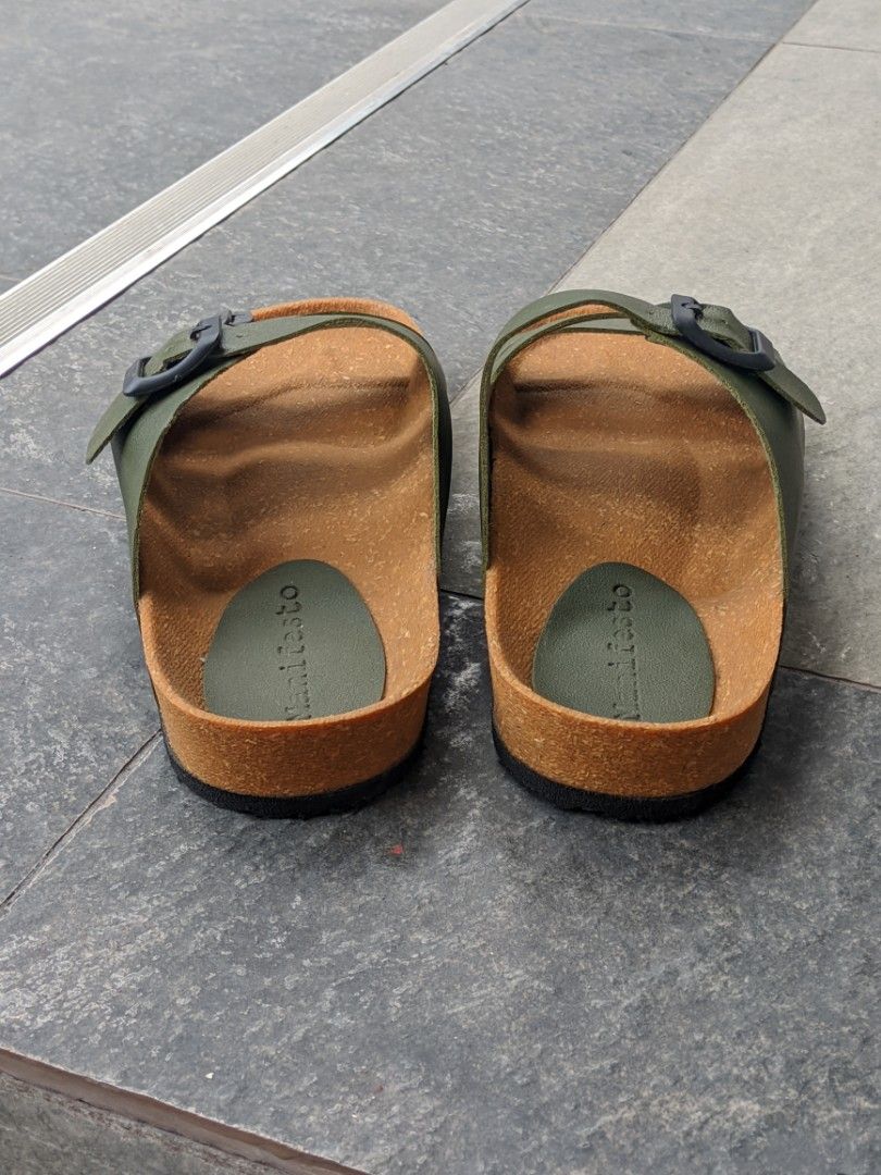 Manifesto Green Sandals - Size 41-42 (Category: Slippers & Slides) located in San Mateo. Submitted by rick_enzo (Listing ID 1435086921, Image 3). Description: FOR SALE: Cork sandals available now in brand new condition Manifesto sandals Green color Men's size EUR Size 41-42 No issue See pictures for more details PM for any inquiries or questions Meetup or pickup Loc: San Mateo, Rizal Meetup: GB/Plaza/SM San Mateo Fix Price: P180.