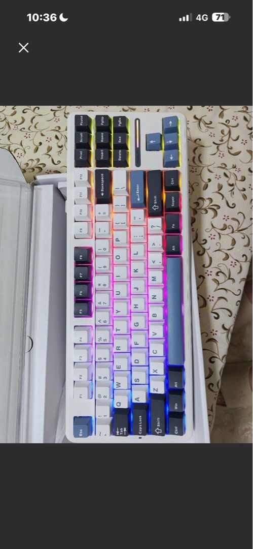 Mechanical Keyboard - White and RGB440105356924047360
