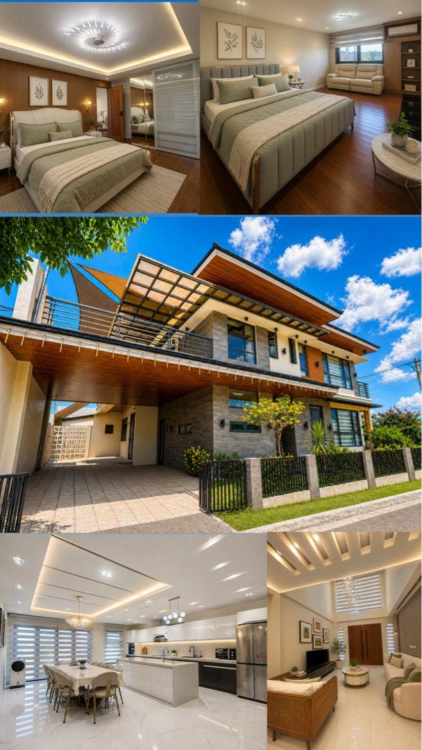 Modern 4Br house and 3 helpers quarter for sale 38M for rent 150k (Category: House & Lot) located in Santa Rosa. Submitted by jen.cantila (Listing ID 1435124641, Image 3). Description: FOR SALE | MODERN 2-STOREY HOUSE REPRICED! From ₱38,000,000 Now only ₱35,000,000 GROSS Property Details: Lot Area: 350 sqm Floor Area: 400 sqm House Type: Modern 2-Storey House Special View: Perfect view of Mt. Makiling, Laguna de Bay, and Tagaytay Highlands Proper