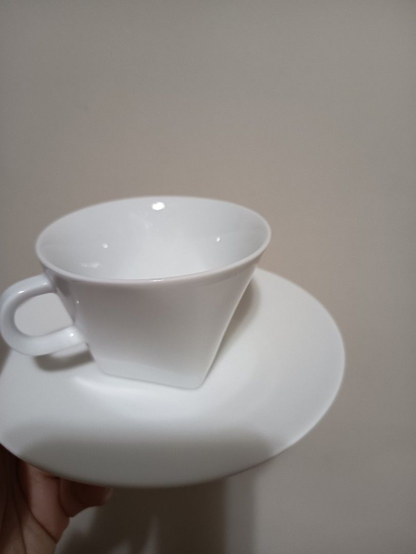 Nespresso White Coffee Cup and Saucer Set