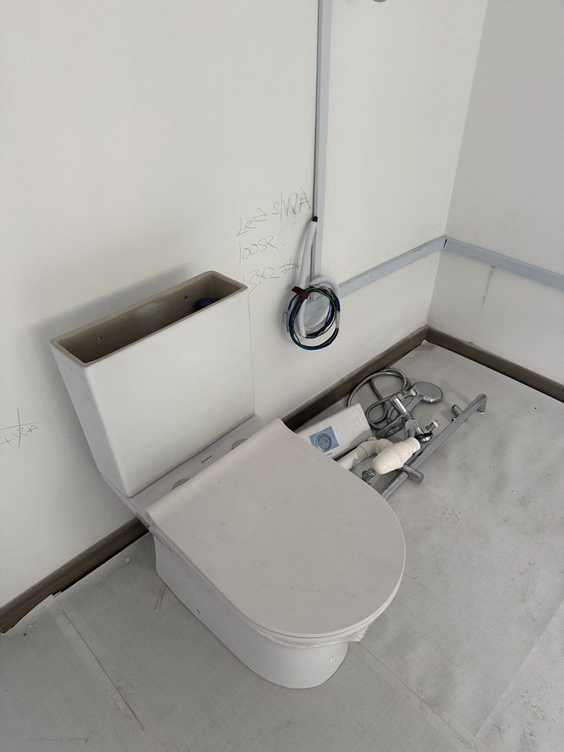 New Bathroom Fixtures - Toilet and Sinks