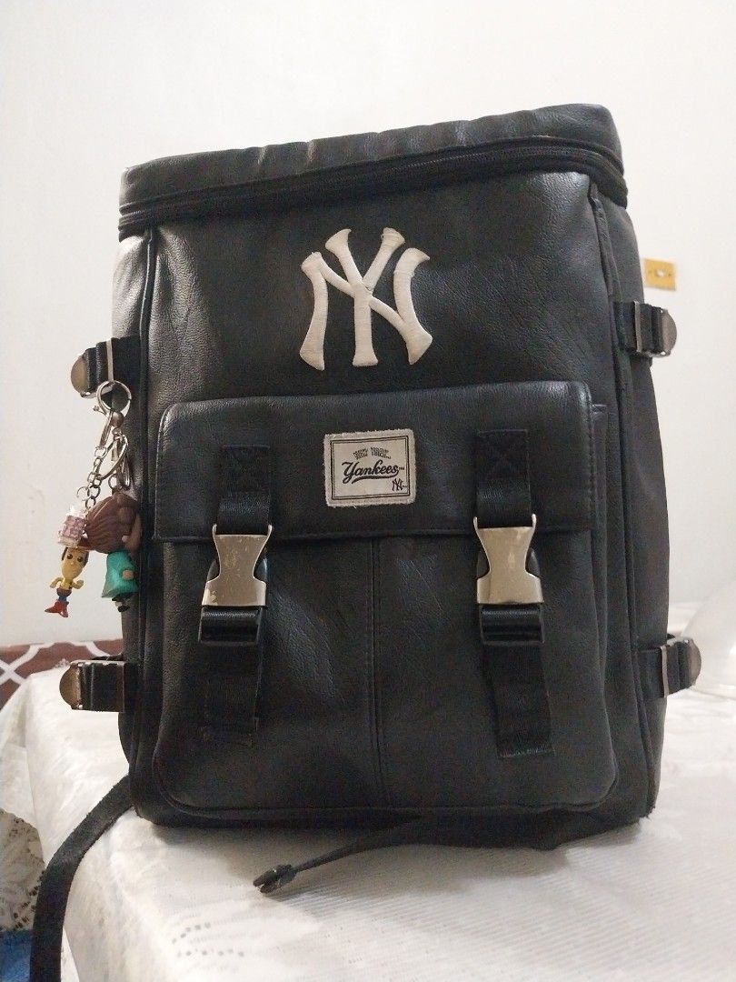 New York Yankees Backpack (Category: Backpacks) located in Caloocan City. Submitted by rousrou01 (Listing ID 1434997835, Image 1). Description: MLB faux leather backpack - modern vintage - came from Japan .