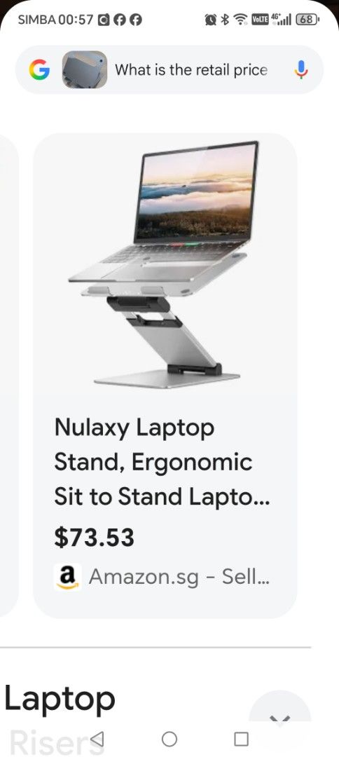 Nulaxy Laptop Stand - Ergonomic Sit to Stand440607257480417283