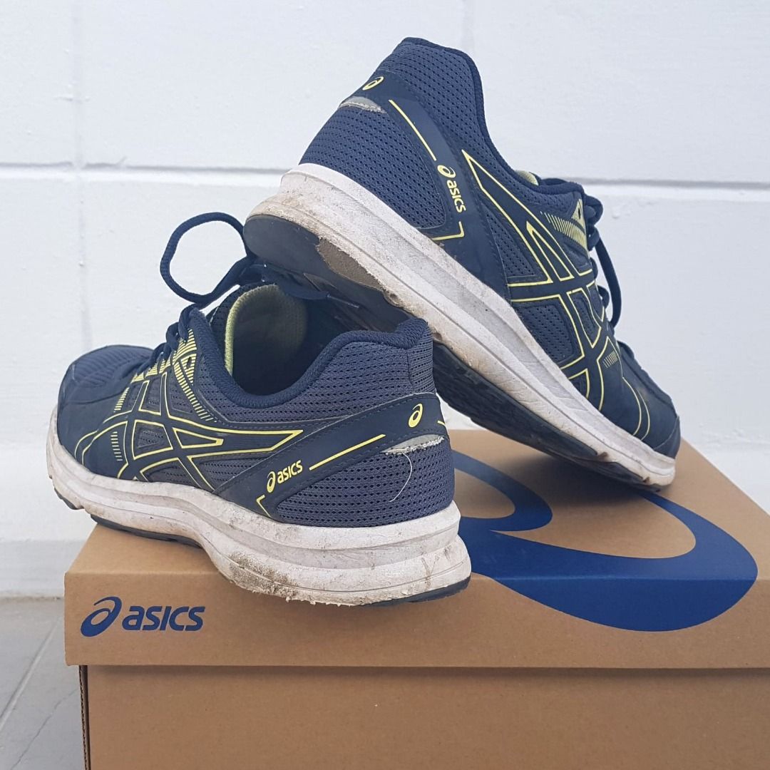 Original ASICS Running Shoes, Premium GEL JOLT 2E Thunder Blue, Glow Yellow Model, US 9.5, EUR 43, CM 27.5, Sleek ASICS Designer Sneakers, JAPAN, Cosmopolitan, Roadster, Active Lifestyle, Workout, Streetwise, Urban Style, Pop Culture, Cult Street Fashion (Category: Sneakers) located in Singapore. Submitted by discountshop (Listing ID 1435007119, Image 3). Description: Original ASICS Running Shoes, GEL JOLT 2E Thunder Blue, Glow Yellow Model, ASIC