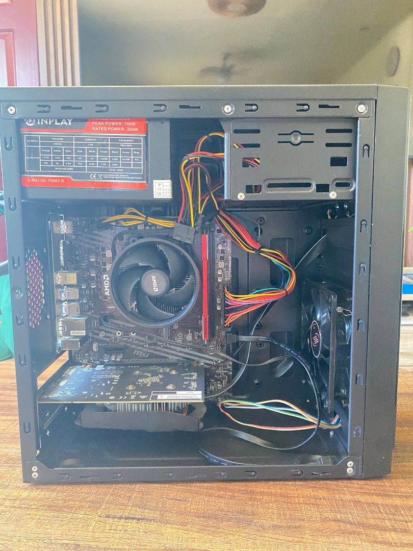PC AMD Ryzen 5 4500 6-Core Processor (Category: Desktops) located in Caloocan City. Submitted by alfonsostuff4sale (Listing ID 1435031413, Image 3). Description: Specs: MB: A520M PRO-VH (MS-7C96) CPU: AMD Ryzen 5 4500 6-Core Processor Memory Size: 8192MB GRAPHICS CARD: Zotac gameforce gt1030 2gb Power supply: generic inplay 700watts Mdot2 SSD READY WINDOWS 11 READY No SSD ❌SWAP/TRADE ✅GCASH OR CASH Negotiable Price.