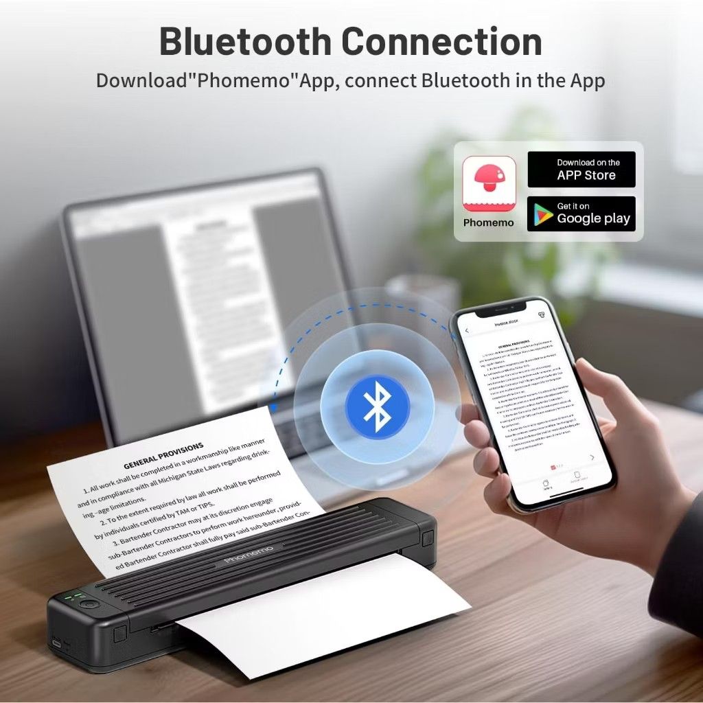 Phomemo P831 Portable A4 Printer | 300DPI Bluetooth Thermal Printer440587706371952643