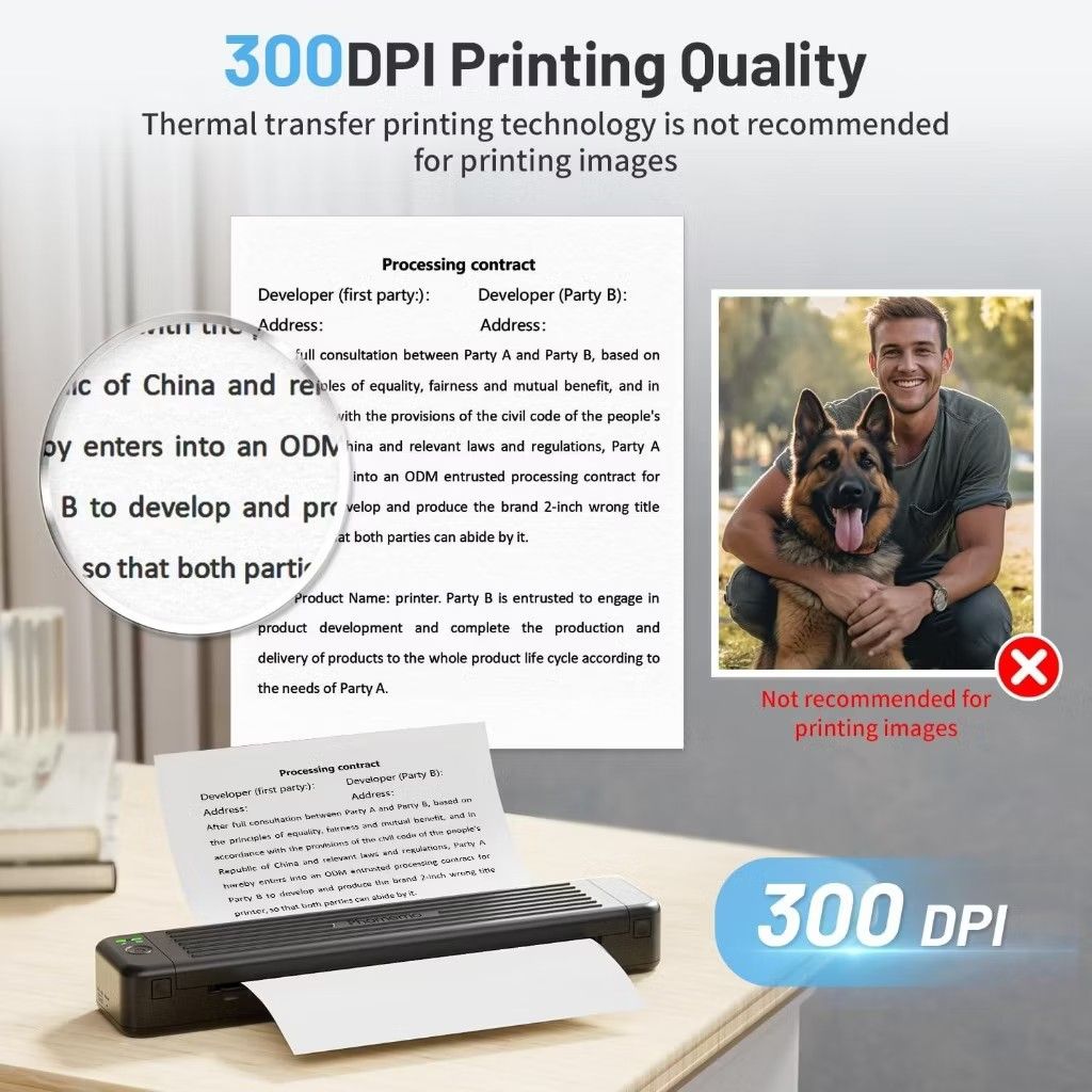 Phomemo P831 Portable A4 Printer | 300DPI Bluetooth Thermal Printer440587706371952644