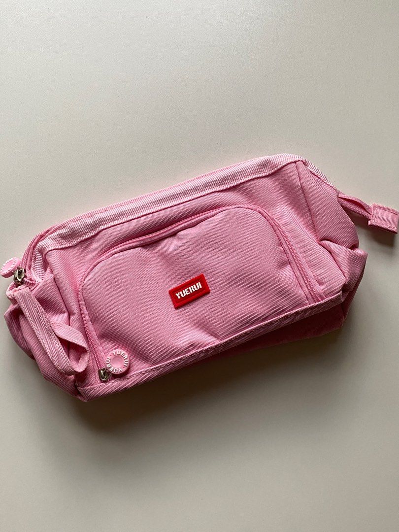 Pink Yuerui Large Pencil Case (Category: Stationery & School Supplies) located in Davao. Submitted by editd (Listing ID 1435069517, Image 1). Description: from journalsay (brand collab) only opened but never been used sf shouldered by buyer.