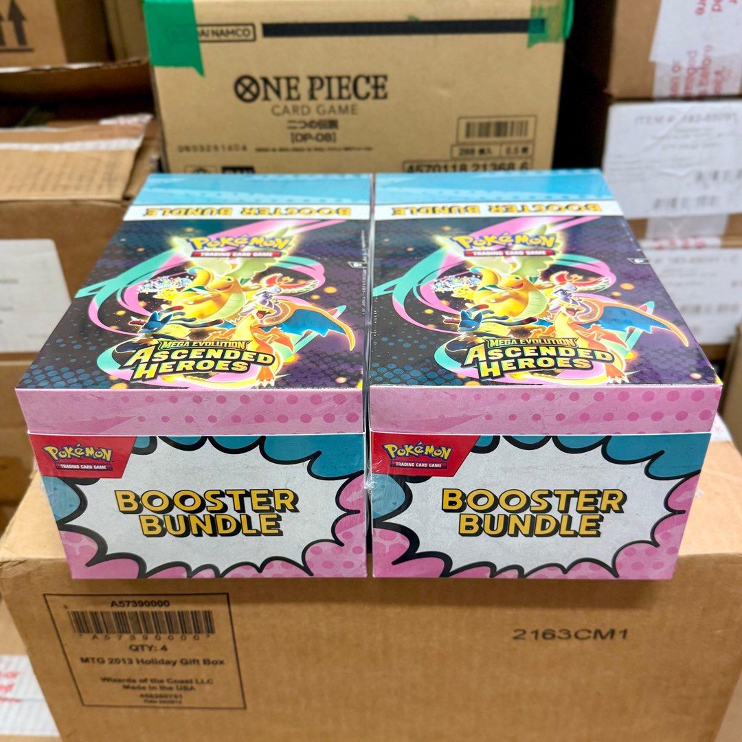 Pokemon TCG Mega Evolution Ascended Heroes Booster Bundle Display Case ...
