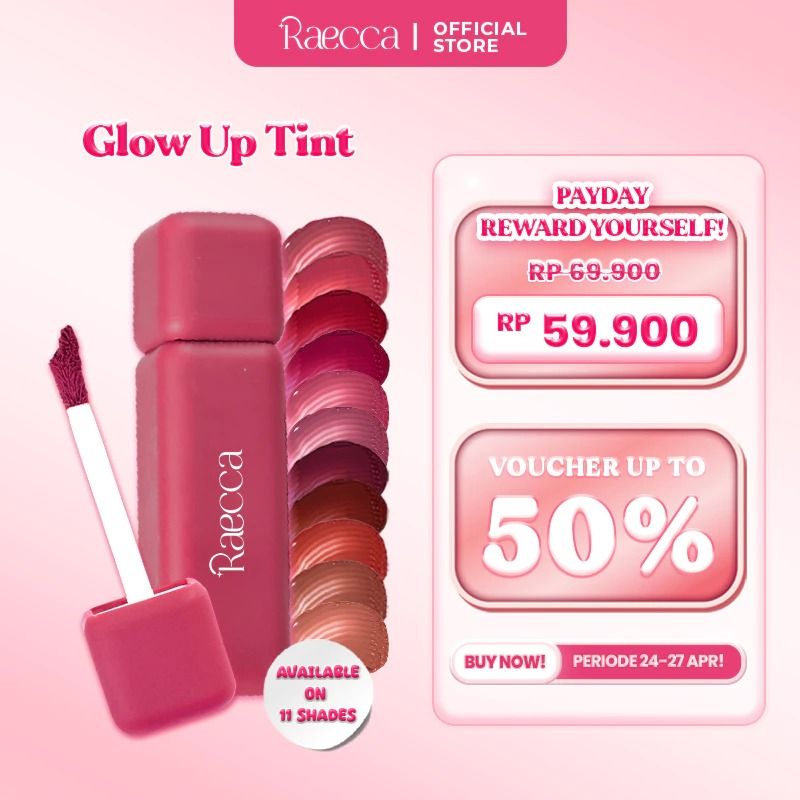 Raecca Glow Up Tint - Rekomendasi Liptint Waterproof Untuk Sekolah dan ...