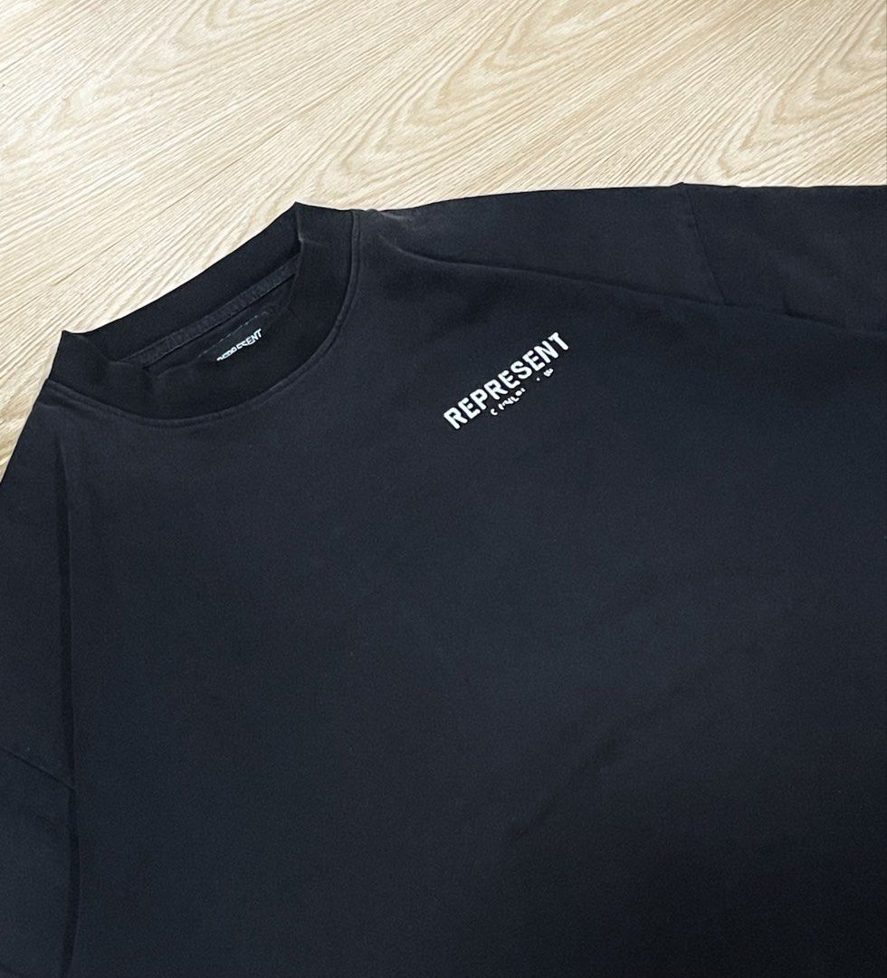 Represent (Category: Tshirts & Polo Shirts ) located in Manila. Submitted by couture.thrifts (Listing ID 1435089779, Image 3). Description: Represent Owners Club dimes: L 28 W 25 -Crack Prints -Stains 📌All items are Thrifted pls manage your expectations 📌 NO COD (Payment first policy) 📌Color variations may occur due to poor lighting 📌All items will be shipped via JNT or Lalamove.