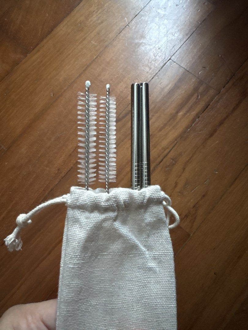 Reusable Stainless Steel Straw Set with Cleaning Brush440298826305392641