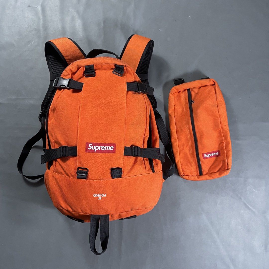 SUPREME OMEGA 32 BACKPACK F/W12 (Category: Backpacks) located in Manila. Submitted by revise.ph_ (Listing ID 1435158211, Image 2). Description: SUPREME OMEGA 32 BACKPACK F/W12 Made in CHINA Dimension Length\Height:19.5 Width: 14 Side Width:7.2 Issue:DIRT Price:7,000 Free Shipping Via Jnt.