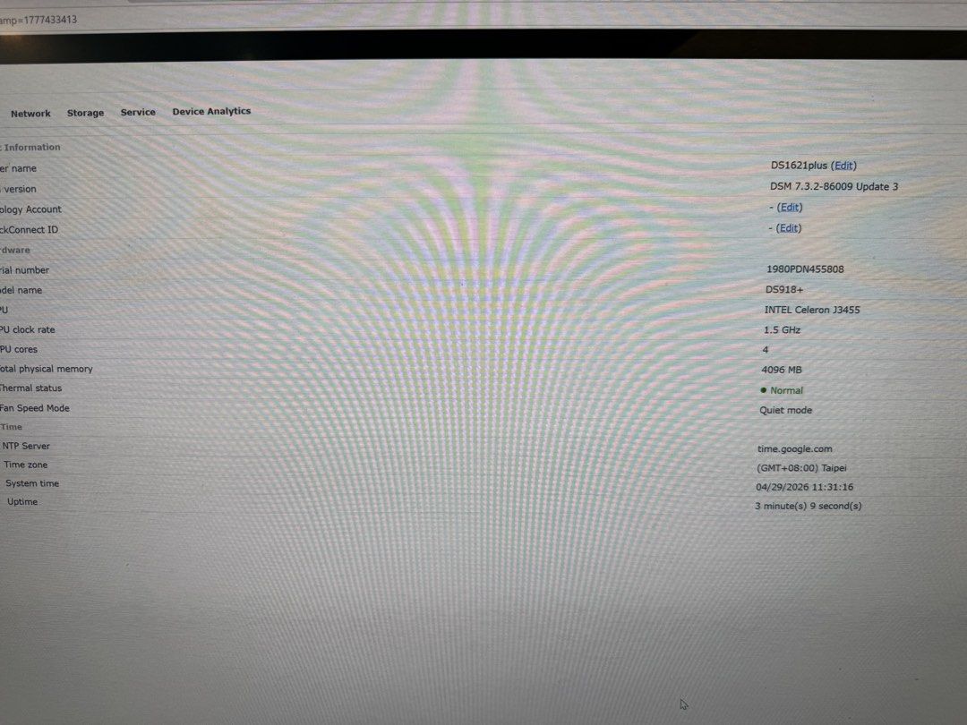 Synology DS918+ NAS Server440120512967485443