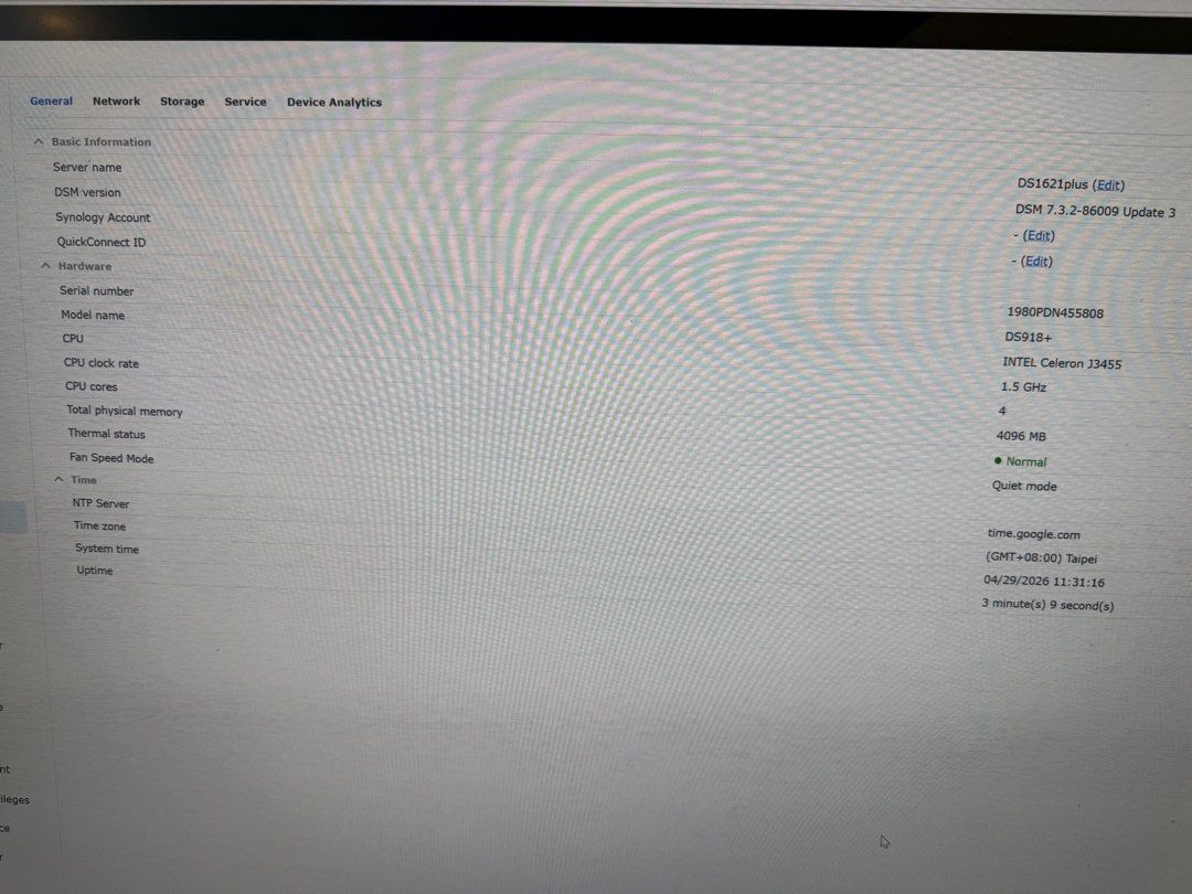 Synology DS918+ NAS Server440120512967485444