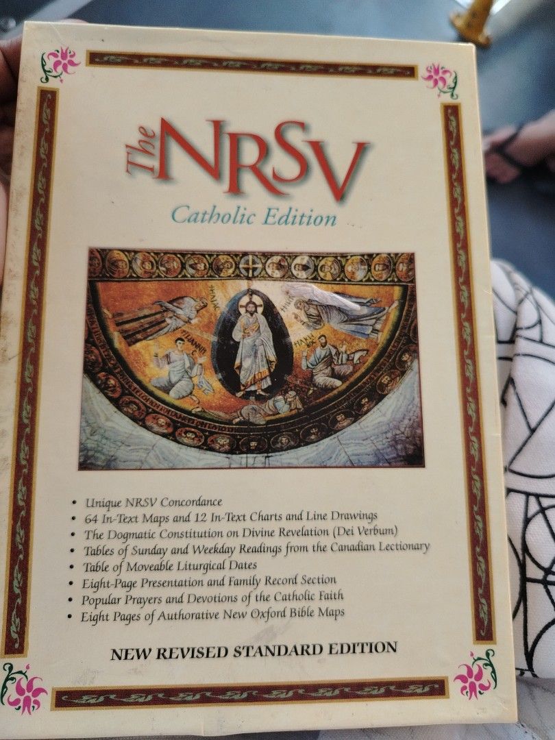 The NRSV catholic edition HOLY BIBLE (Category: Religion Books) located in Manila. Submitted by billionare (Listing ID 1435109884, Image 1). Description: the NRSV CATHOLIC EDITION HOLY BIBLE BRANDNEW.