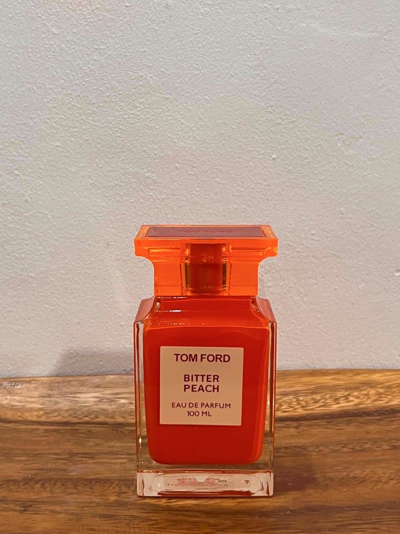 Tom Ford Bitter Peach Eau De Parfum | Premium Quality (Category: Fragrance & Deodorants) located in Manila. Submitted by blissy0215 (Listing ID 1435120828, Image 3). Description: Bitter Peach by Tom Ford is a Amber Vanilla fragrance for women and men. This is a new fragrance. Bitter Peach was launched in 2020. Top notes are Peach, Blood Orange, Cardamom and Heliotrope; middle notes are Rum, Cognac, Davana and Jasmine; base notes are Indonesian Pa